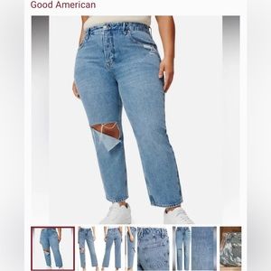 Good American 90’s Duster Straight Leg size 15 NWT